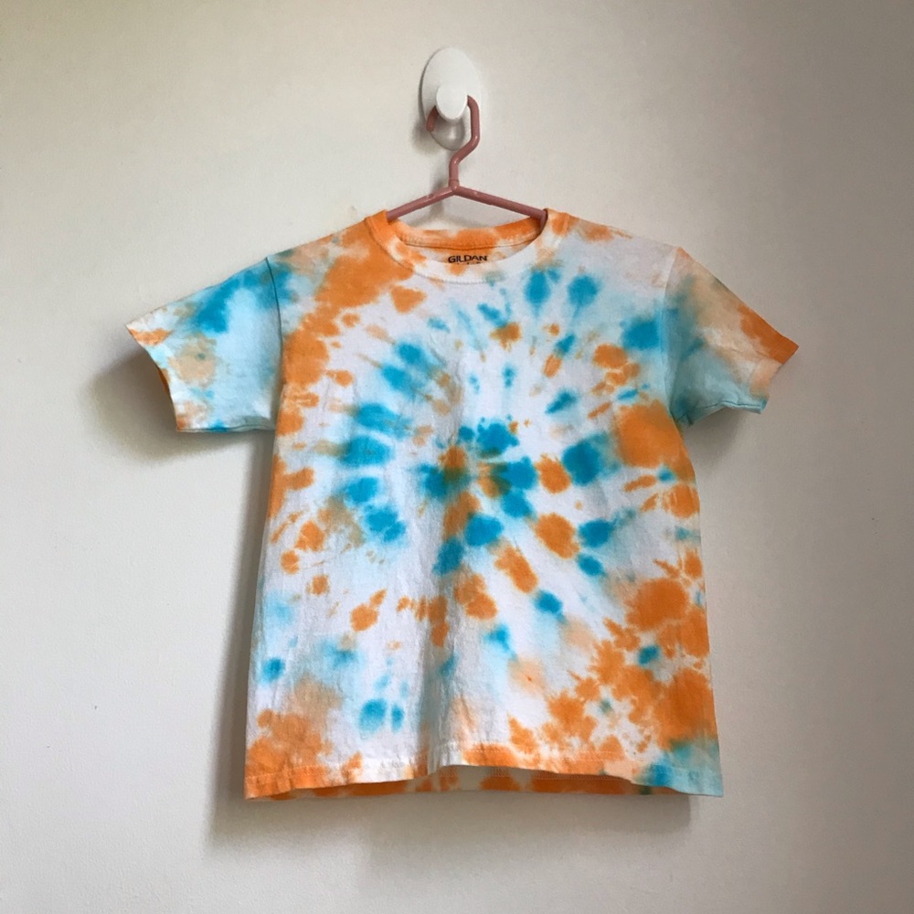 💙🧡 Kids Tie Dye Orange Blue